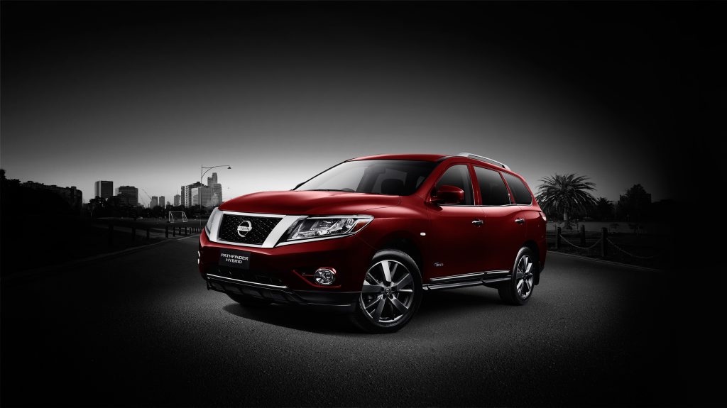 The new Nissan Pathfinder Hybrid starts from $42,990. The new Nissan Pathfinder Hybrid starts from $42,990.